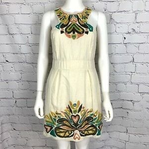 French Connection Embroidered Halter dress